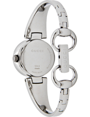 Gucci Guccissima Diamonds Mother of Pearl Dial Silver Steel Strap Watch For Women - YA134504