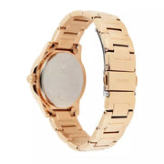 Guess Sassy Quartz White Dial Rose Gold Steel Strap Watch For Women - W0705L3