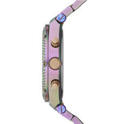Guess Heiress Multifunction Diamonds Purple Dial Purple Steel Strap Watch for Women - GW0440L3