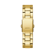 Guess Confetti Chronograph Rainbow Dial Gold Steel Strap Watch For Women  - GW0483L4