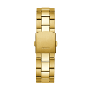 Guess Axle Multifunction Black Dial Gold Steel Strap Watch For Men - GW0488G2