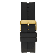Guess Leo Multifunction Black Dial Black Silicone Strap Watch For Men - GW0637G2