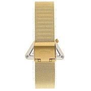 Guess Fame Diamonds Gold Dial Gold Mesh Bracelet Watch for Women - GW0508L2