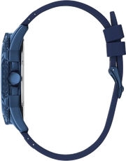 Guess Frontier Crystals Blue Dial Blue Silicon Strap Watch For Men - W1132G4