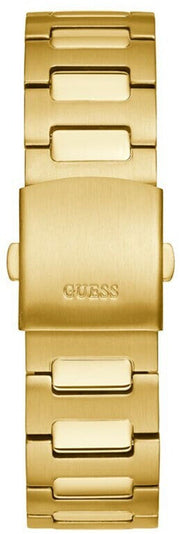 Guess Scope Gold Dial Gold Steel Strap Watch for Men - GW0454G2