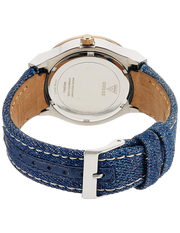 Guess Jet Setter Analog Blue Dial Blue Denim Strap Watch For Women - W0289L1