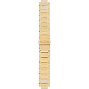 Guess Frontier Diamonds Gold Dial Gold Steel Strap Watch For Women - W1156L2