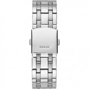 Guess Surge Chronograph Black Dial Silver Steel Strap Watch for Men - W1258G1