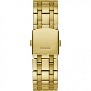 Guess Surge Chronograph Black Dial Gold Steel Strap Watch for Men - W1258G2