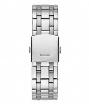 Guess Surge Chronograph Black Dial Silver Steel Strap Watch for Men - W1258G1