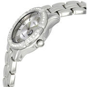 Guess Water Pro Diamonds Silver Dial Silver Steel Strap Watch For Women - G75511M