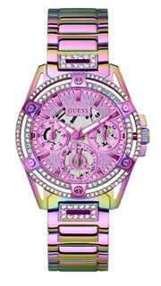 Guess Queen Multicolor Dial Multicolor Steel Strap Watch For Women - GW0464L4