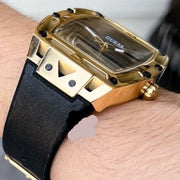 Guess Legend Black Dial Black Rubber Strap Watch For Men - GW0500G1