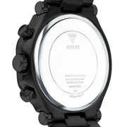 Guess Edge Chronograph Black Dial Black Steel Strap Watch For Men - GW0539G3