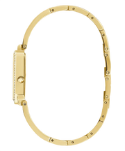 Guess Fame Crystals Gold Dial Gold Steel Strap Watch For Women - GW0644L2