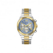 Guess Equity Analog Blue Dial Two Tone Steel Strap Watch For Men - GW0703G3