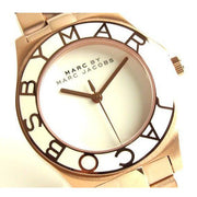 Marc Jacobs Blade White Dial Gold Steel Strap Watch for Women - MBM3075