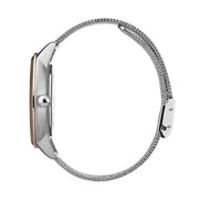 Hugo Boss Symphony Brown Dial Silver Mesh Bracelet Watch for Women - 1502423