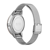 Hugo Boss Symphony Brown Dial Silver Mesh Bracelet Watch for Women - 1502423
