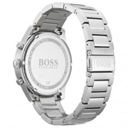 Hugo Boss Pioneer Chronograph Blue Dial Silver Steel Strap Watch for Men - 1513713