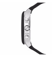 Hugo Boss Velocity Chronograph Black Dial Black Leather Strap Watch for Men - 1513716