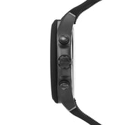 Hugo Boss Velocity Chronograph Black Dial Black Rubber Strap Watch for Men - 1513720