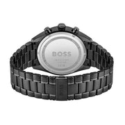 Hugo Boss Talent Chronograph Ceramic Black Dial Black Steel Strap Watch for Men - 1513581