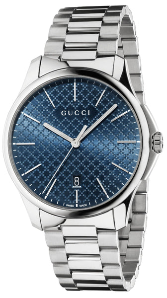 GUCCI 腕時計 シルバー Gucci G Timeless Blue Dial Silver Steel Strap Watch For Men