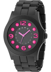 Marc Jacobs Pelly Black Dial Black Silicone Strap Watch for Women - MBM2517
