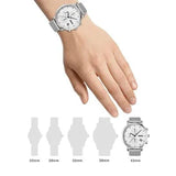 Hugo Boss Skymaster White Dial Silver Mesh Bracelet Watch for Men - 1513933