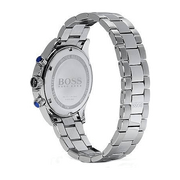 Hugo Boss Ikon Chronograph Blue Dial Silver Steel Strap Watch for Men - 1512963