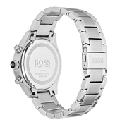 Hugo Boss Grand Prix Chronograph Blue Dial Silver Steel Strap Watch for Men - 1513478