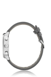 Hugo Boss Attitude Grey Dial Grey Leather Strap Watch for Men - 1513658