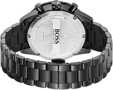 Hugo Boss Aero Chronograph Black Dial Black Steel Strap Watch for Men - 1513771