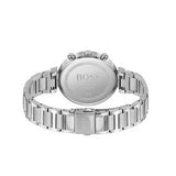 Hugo Boss Flawless Chronograph Silver Dial Silver Steel Strap Watch for Women - 1502530