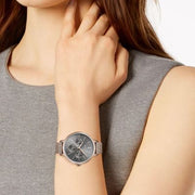 Hugo Boss Symphony Grey Dial Gold Mesh Bracelet Watch for Women - 1502424