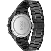 Hugo Boss Champion Chronograph Black Dial Black Steel Strap Watch for Men - 1513960
