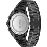 Hugo Boss Champion Chronograph Black Dial Black Steel Strap Watch for Men - 1513960