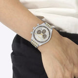 Hugo Boss Gregor Chronograph Silver Dial Two Tone Steel Strap Watch For Men - 1514053