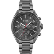 Hugo Boss Distinct Chronograph Grey Dial Grey Steel Strap Watch for Men - 1513858