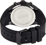 Hugo Boss Distinct Chronograph Black Dial Black Silicone Strap Watch for Men - 1513859