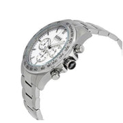 Hugo Boss Ikon Chronograph White Dial Silver Steel Strap Watch for Men - 1512962