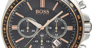 Hugo Boss Driver Sport Chronograph Grey Dial Two Tone Steel Strap Watch for Men - 1513094