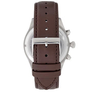 Hugo Boss Grand Prix Chronograph Grey Dial Brown Leather Strap Watch for Men -  1513476