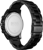 Hugo Boss One Chronograph Red Dial Grey Steel Strap Watch For Men - 1514000