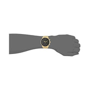 Hugo Boss Navigator Chronograph Black Dial Gold Steel Strap Watch for Men - 1513531
