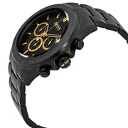 Hugo Boss Ikon Chronograph Black Dial Black Steel Strap Watch for Men - 1513278