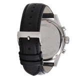 Hugo Boss Jet Chronograph White Dial Black Leather Strap Watch for Men - 1513282