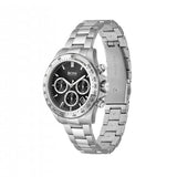Hugo Boss Novia Chronograph Black Dial Silver Steel Strap Watch for Women - 1502614