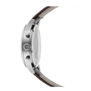 Hugo Boss Aeroliner Chronograph Quartz Grey Dial Brown Leather Strap Watch For Men - HB1512570
